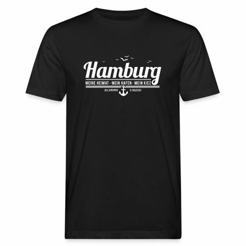 Hamburg - meine Heimat, mein Hafen, mein Kiez - Männer Bio-T-Shirt