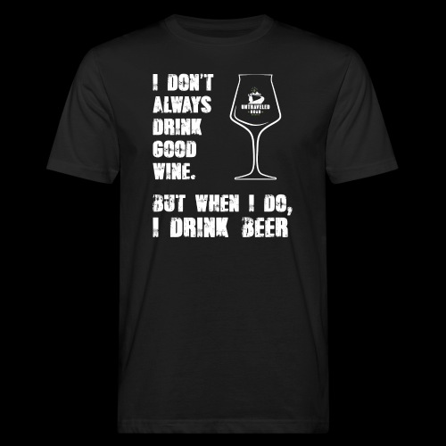 T-Shirt - I drink beer (schwarz) - Männer Bio-T-Shirt