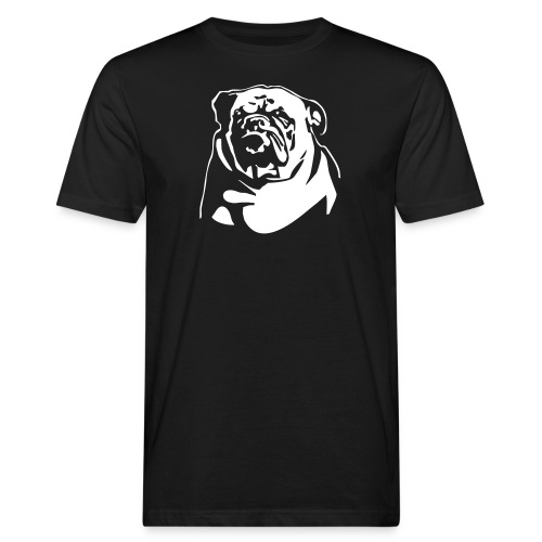 English Bulldog - negative - Miesten luonnonmukainen t-paita