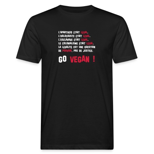 GO VEGAN - T-shirt bio Homme