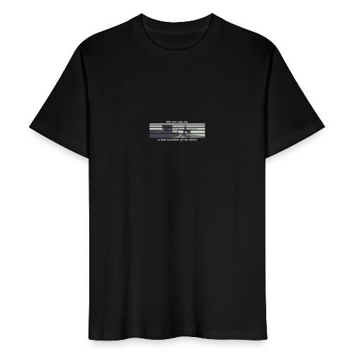 Es läuft Geschichte (Weiße Schrift) - Männer Bio-T-Shirt