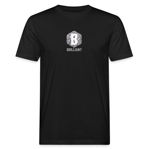 B brilliant grey - Mannen Bio-T-shirt