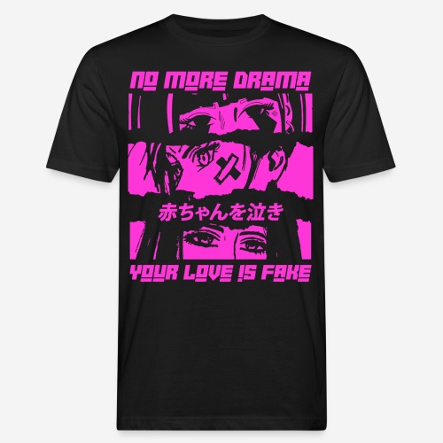 drama queen fake love - Männer Bio-T-Shirt