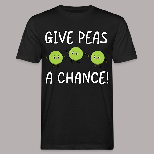 Give Peas a Chance - Männer Bio-T-Shirt
