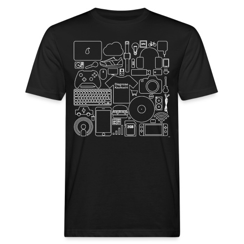 Kaufsucht - Männer Bio-T-Shirt