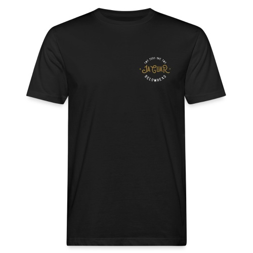 wild front gold on black - Männer Bio-T-Shirt