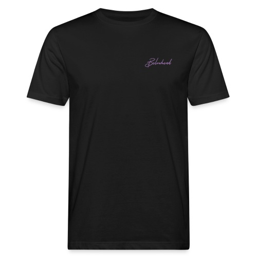 pattern violet front - Männer Bio-T-Shirt