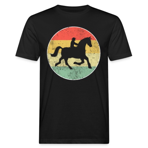 Pferd Reiten Reiter Retro Reitsport - Männer Bio-T-Shirt