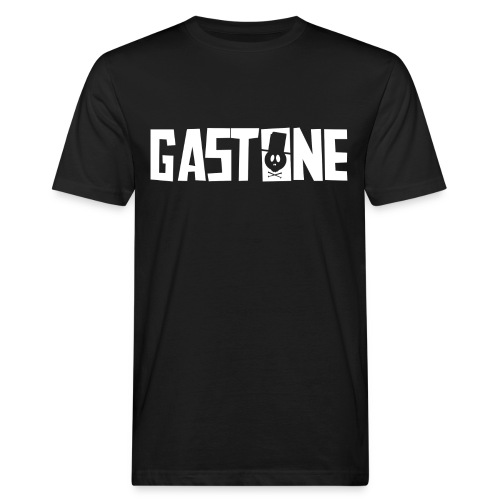 Gastone Logo WHITE png - Männer Bio-T-Shirt