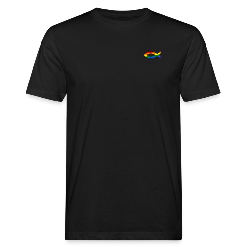 Ichthys - Regenbogenfisch - Männer Bio-T-Shirt