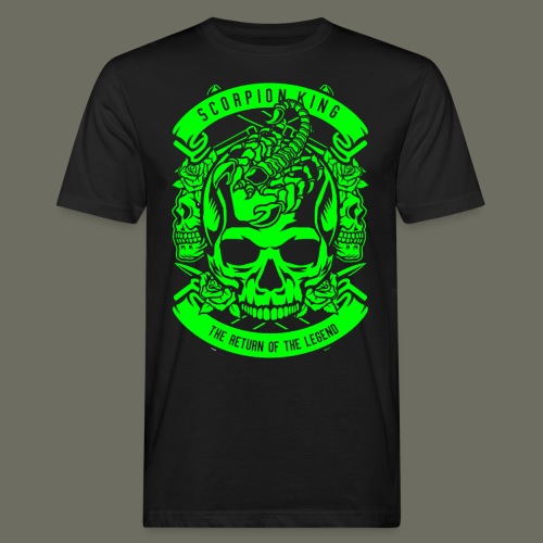 Scorpion King Skelett Schädel - Männer Bio-T-Shirt