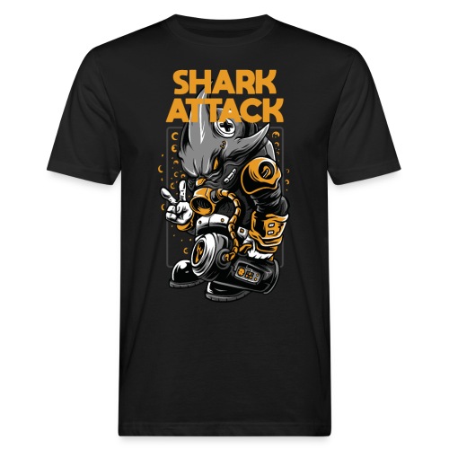 shark attack - Ekologiczna koszulka męska