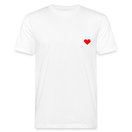 Simple Red Heart - T-shirt ecologica da uomo