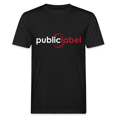 Public Label auf schwarz - Männer Bio-T-Shirt
