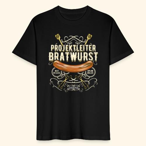 Grillen Design Projektleiter Bratwurst - Männer Bio-T-Shirt