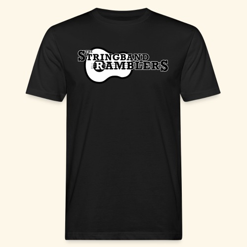 The Stringband RamblersLogo Black White - Männer Bio-T-Shirt