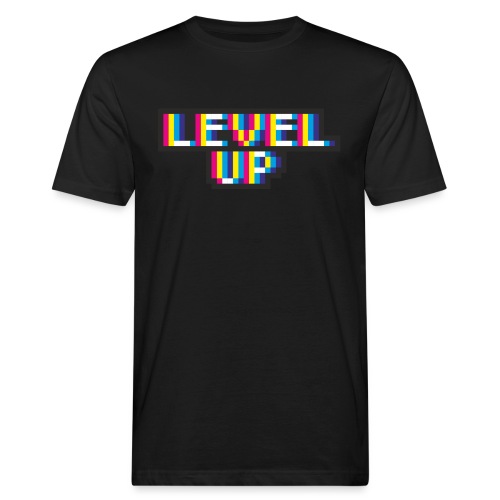 Pixelart No. 21 (Level Up) - bunt/colour - Männer Bio-T-Shirt