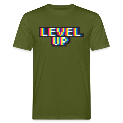Pixelart No. 21 (Level Up) - bunt/colour - Männer Bio-T-Shirt