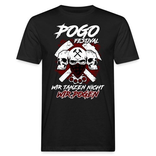 POGO Festival Logo 1 - Männer Bio-T-Shirt