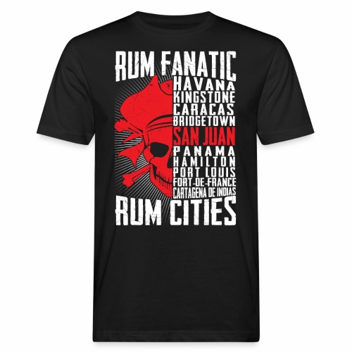 T-shirt Rum Fanatic - San Juan, Puerto Rico - Ekologiczna koszulka męska