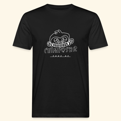 chimposer negative design - Mannen Bio-T-shirt