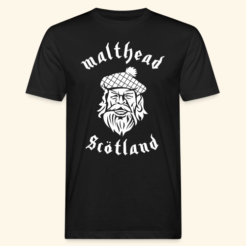 Whisky Malthead Scotland - Männer Bio-T-Shirt
