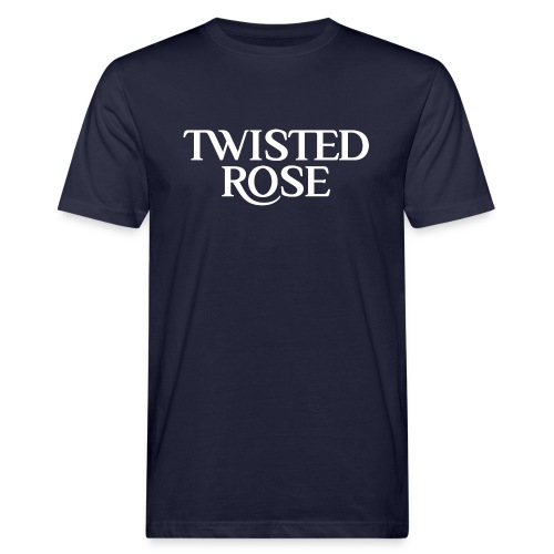 Twisted Rose Front and Back - Männer Bio-T-Shirt