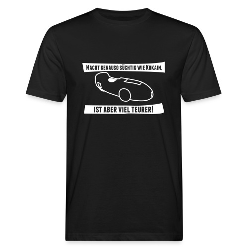 Velomobil DF mit Spruch - Männer Bio-T-Shirt