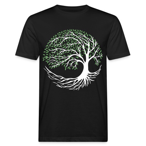 Baum des Lebens Yggdrasil Weltenbaum, tree of life - Männer Bio-T-Shirt
