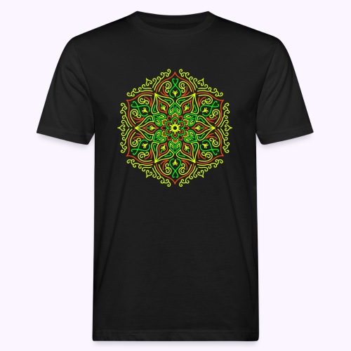 Fire Lotus Mandala - T-shirt ecologica da uomo