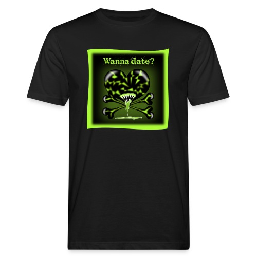FreakyFriends: Wanna-date - Männer Bio-T-Shirt