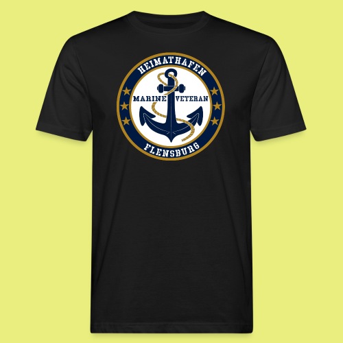 Marine Veteran Heimathafen Flensburg - Männer Bio-T-Shirt