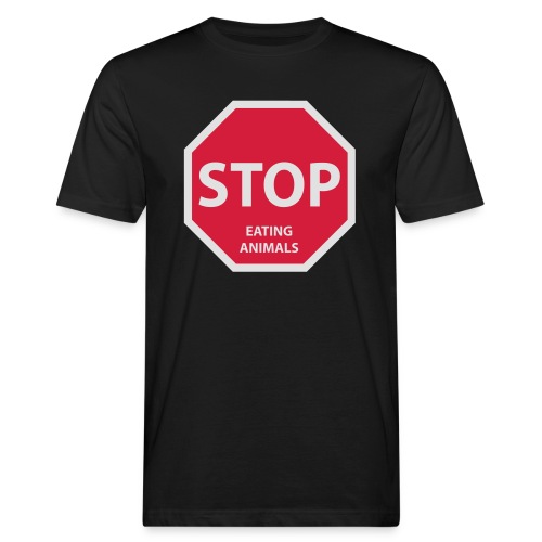 Stop-Eating-Animals - Männer Bio-T-Shirt