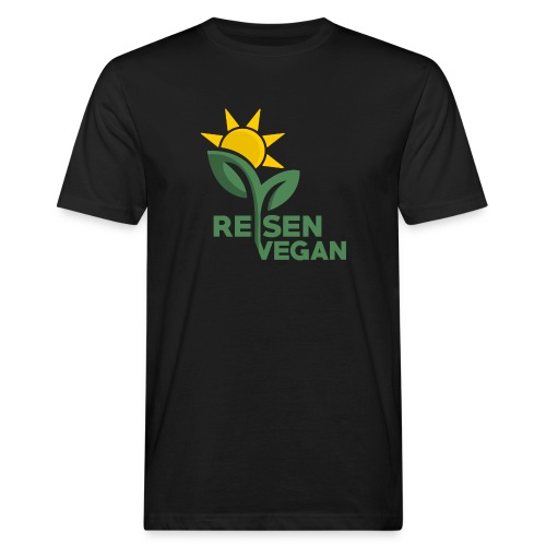 Logoprint Reisen Vegan - Männer Bio-T-Shirt