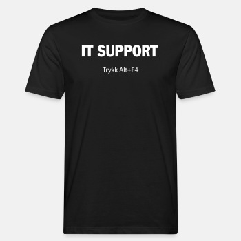 IT support - Trykk alt f4 - Økologisk T-skjorte for menn