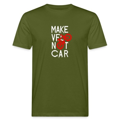 MAKE VÉLO NOT CAR ! (cyclisme) - T-shirt bio Homme