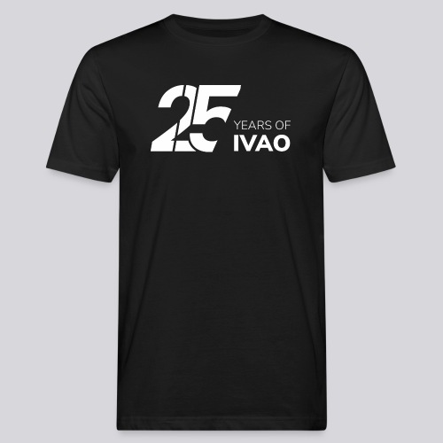 IVAO 25e anniversaire Blanc - T-shirt bio Homme