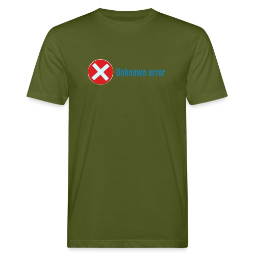 Unkown Error - Miesten luonnonmukainen t-paita