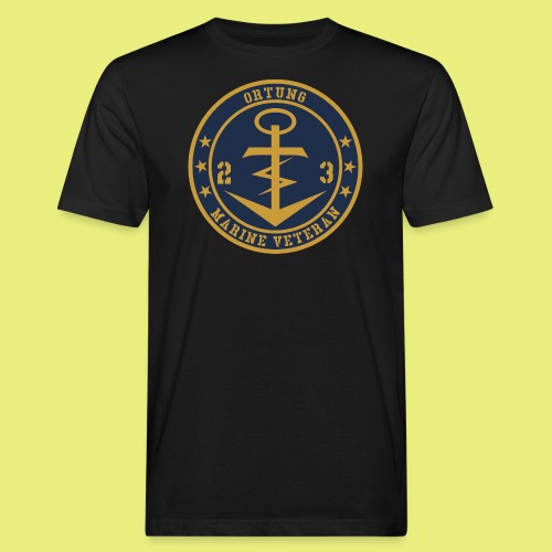 Marine Veteran 23er ORTUNG - Männer Bio-T-Shirt