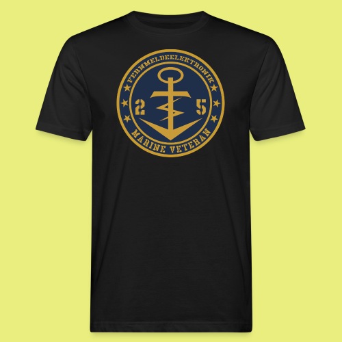 Marine Veteran 25er FERNMELDEELEKTRONIK - Männer Bio-T-Shirt