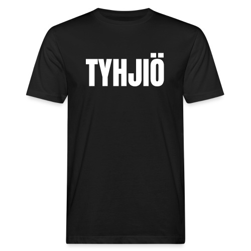TYHJIÖ Logo White - Miesten luonnonmukainen t-paita