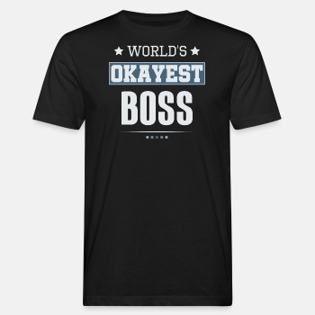 World's Okayest Boss - Organic T-shirt for men