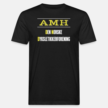 AMH - Den Norske Dyslektikerforening - Økologisk T-skjorte for menn