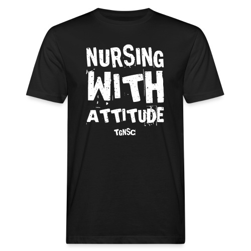 Nursing with attitude - Männer Bio-T-Shirt