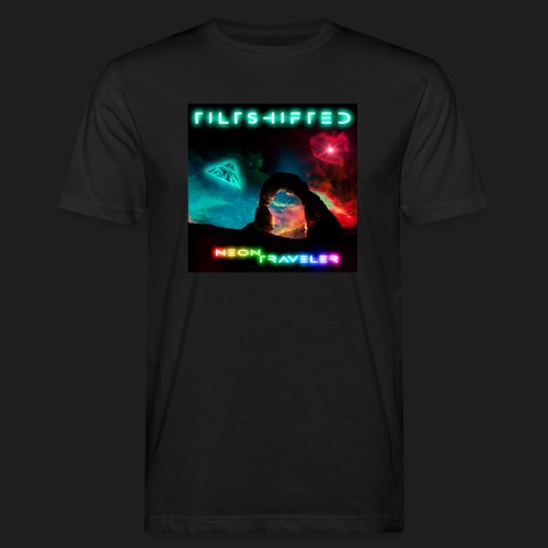 TiltShifted - Neon Traveler - Miesten luonnonmukainen t-paita