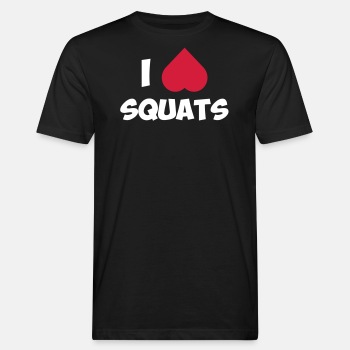 I love squats - Organic T-shirt for men
