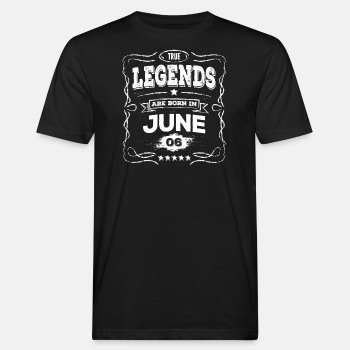 True legends are born in June - Organic T-shirt for men