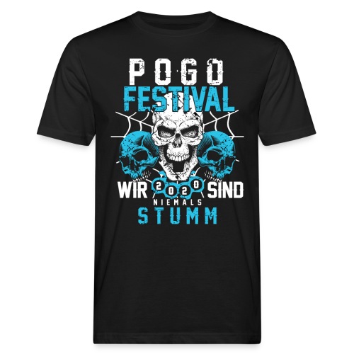 POGO FESTIVAL - Wir sind niemals Stumm ! - Männer Bio-T-Shirt