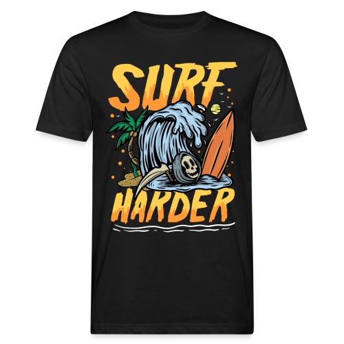 Härter surfen | Sun & Chill Beach Totenkopf - Männer Bio-T-Shirt