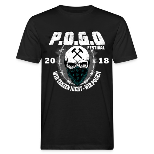 POGO FESTIVAL SHIRT 2018 - Männer Bio-T-Shirt